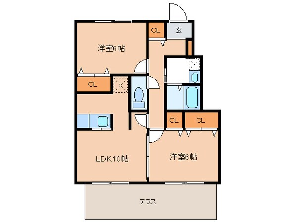 エスポワール Ａの物件間取画像